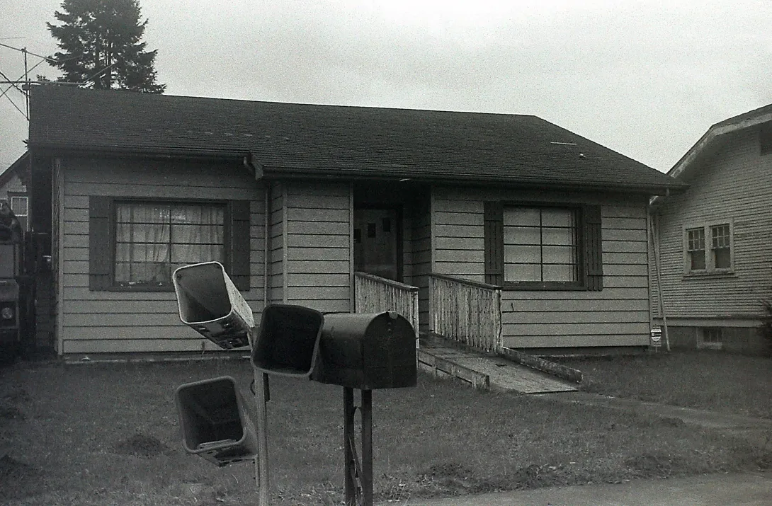 B&W photo of my house